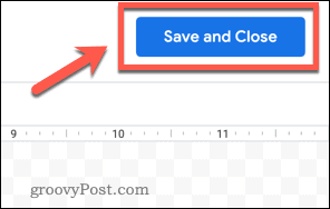 save and close drawing tool