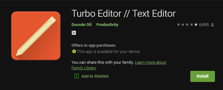 تطبيقات كتابة النصوص البرمجية على الأندرويد