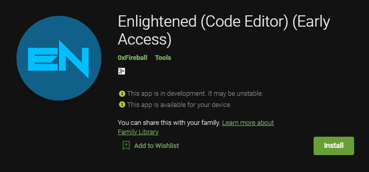تطبيقات كتابة النصوص البرمجية على الأندرويد
