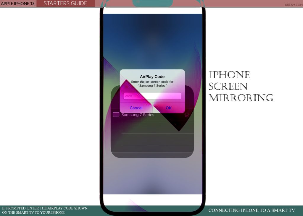 connect iphone to smart tv screen mirroring CODE 1024x731 1 iPhone'u Smart TV'ye Bağlamak