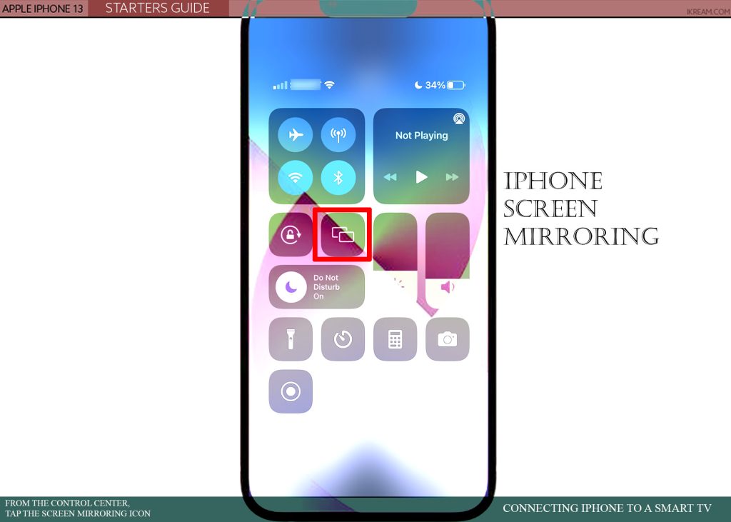 connect iphone to smart tv screen mirroring SM CC 1024x731 1 iPhone'u Smart TV'ye Bağlamak
