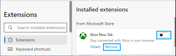 Microsoft Edge Windows 11/10'da Açılmıyor 7 Disable or Remove Extension in Microsoft Edge