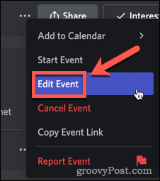 Comment créer un événement sur Discord 19 Editing an event on Discord
