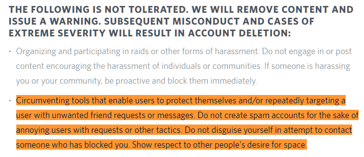 discord guidelines on ban bypass Comment contourner une interdiction dans Discord?