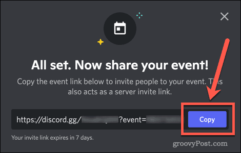 Comment créer un événement sur Discord 16 Sharing a Discord event