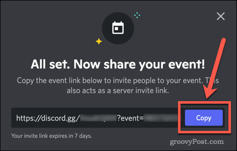Comment créer un événement sur Discord 8 Sharing a new Discord event