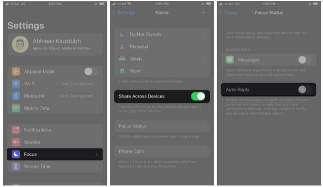 Obtenez plus de concentration avec la réponse automatique aux mesages sur l'iPhone