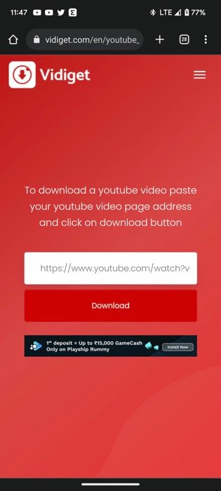 Youtube Video İndirme: En Kolay ve Hızlı Yol 6 vidiget Video indirmek