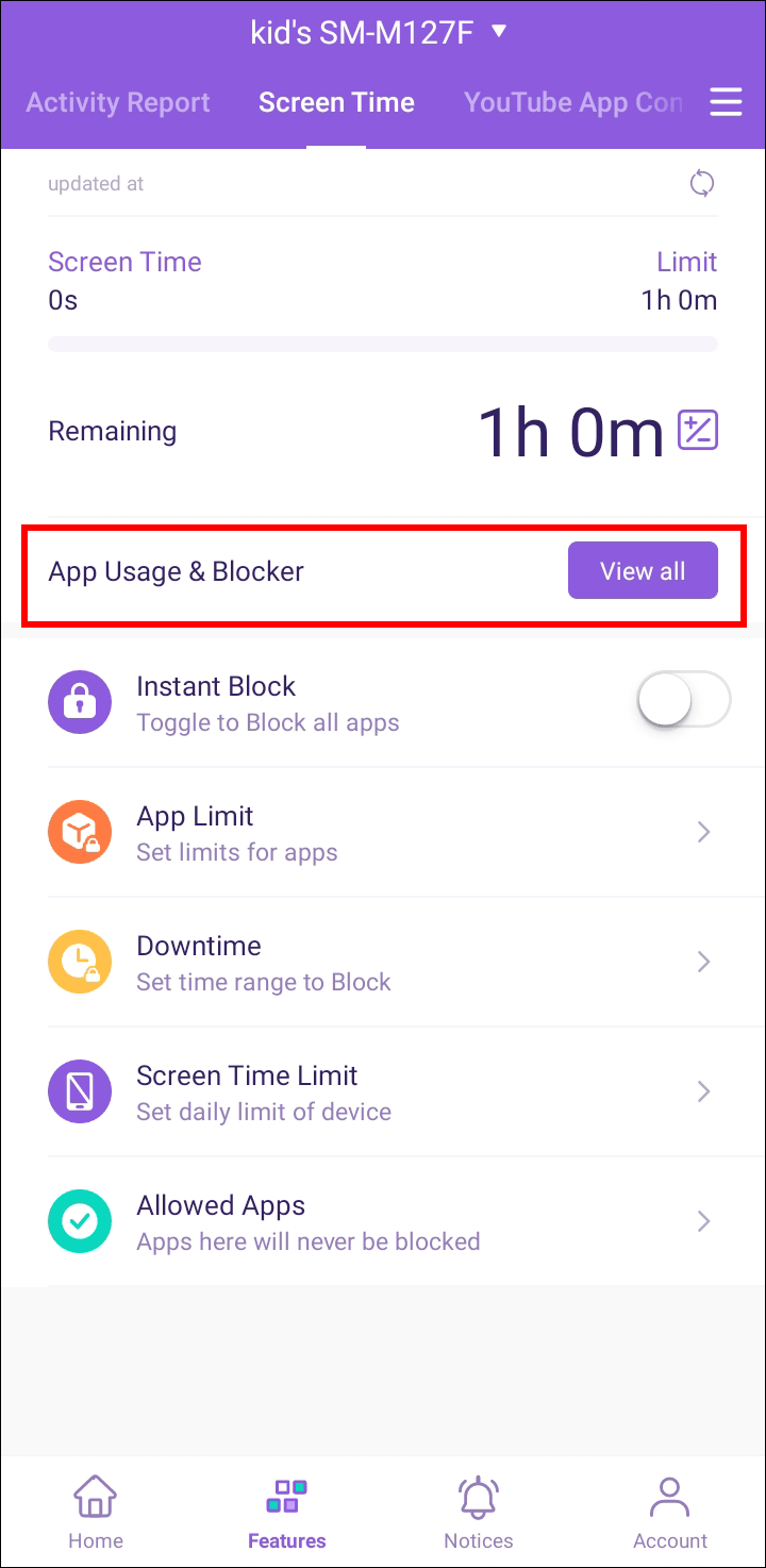 fami Comment bloquer YouTube sur Android