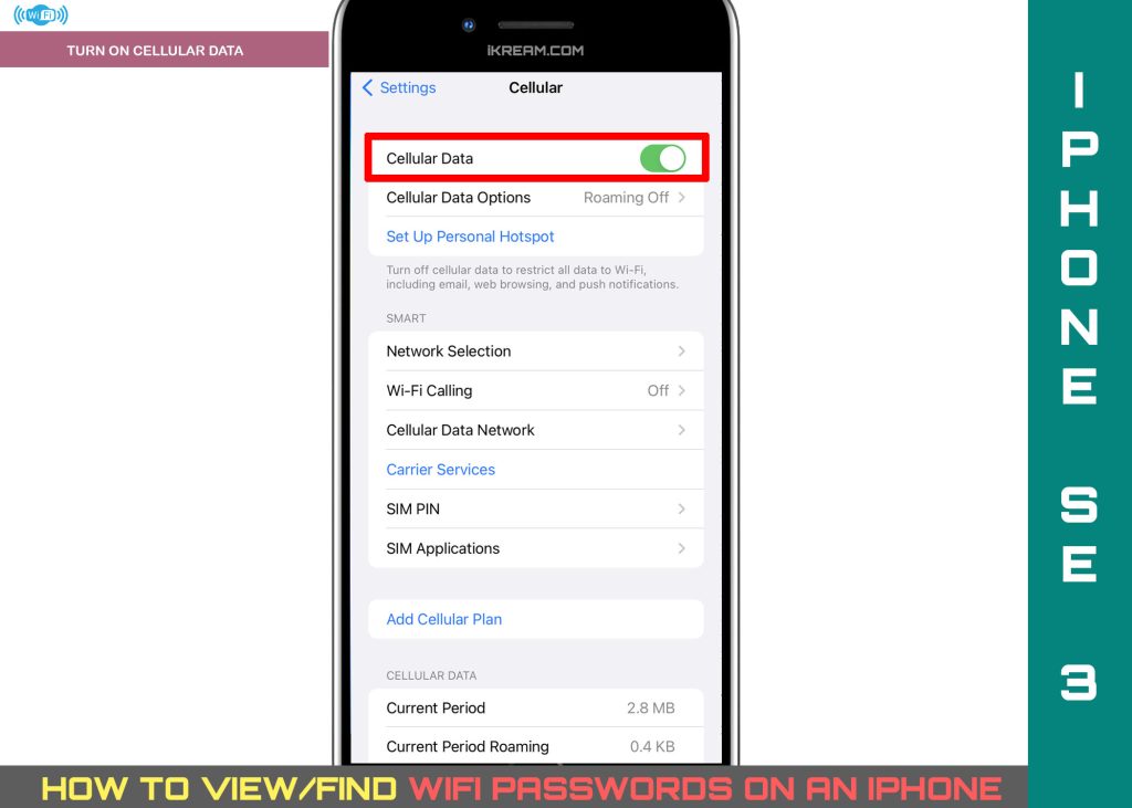 find wifi password iphone se3 CD ON 1024x731 1 iPhone'da Wifi Şifresi Nasıl Bulunur (iOS 15.5)