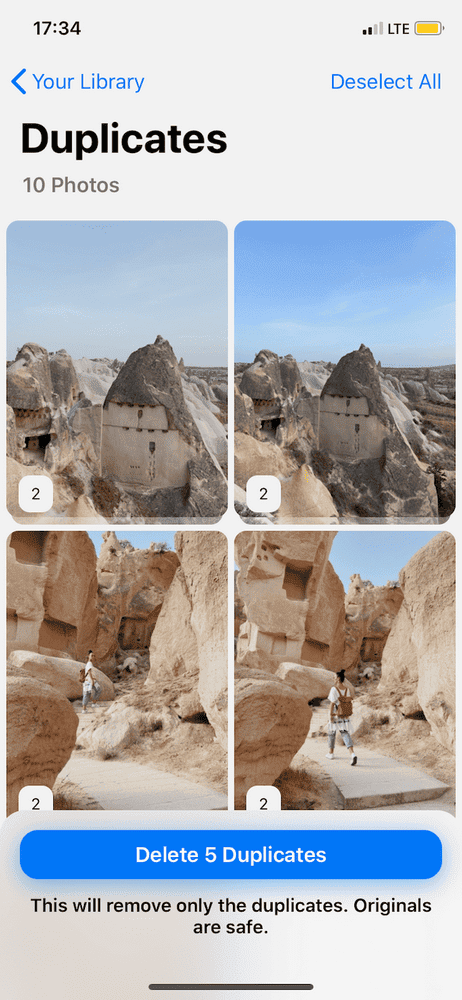 gemini photos duplicates 2 min 1 iPhone'da Yinelenen Fotoğrafları Silme