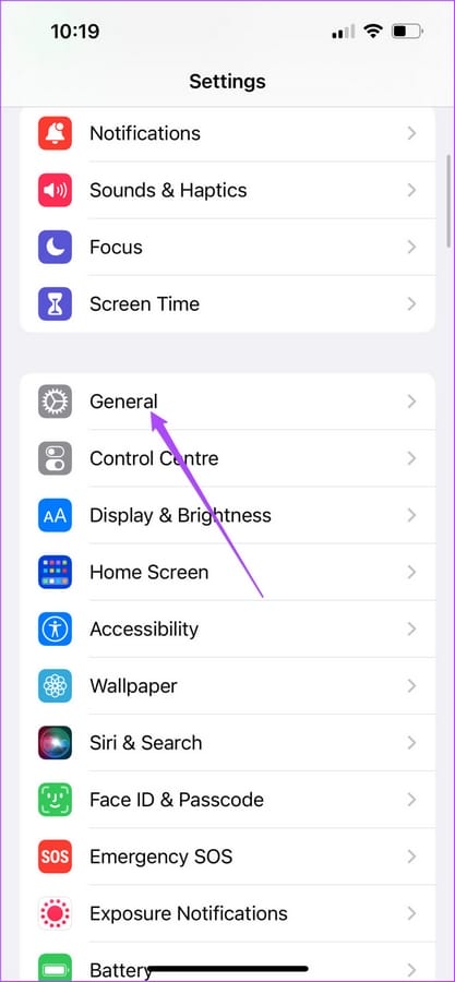 general settings iphone 1 Soluciones para WhatsApp pantalla negra durante la videollamada