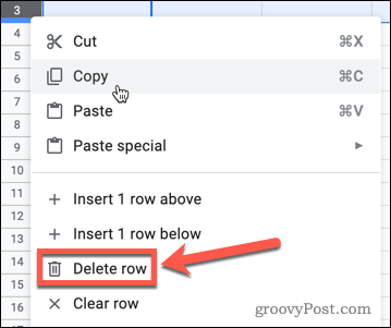 google sheets delete row62a12a9b1a18b Comment supprimer les lignes vides dans Google Sheets