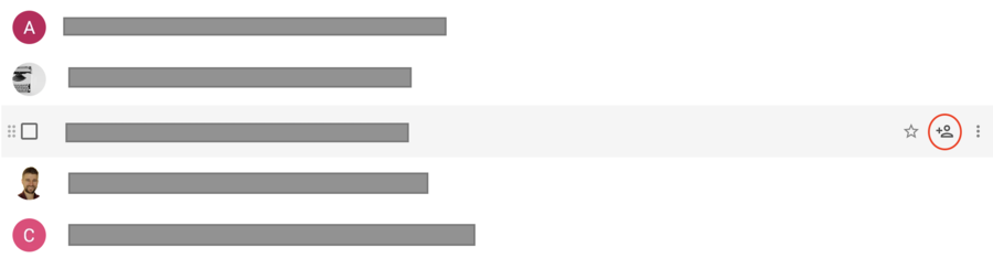 Create a new contact in Gmail