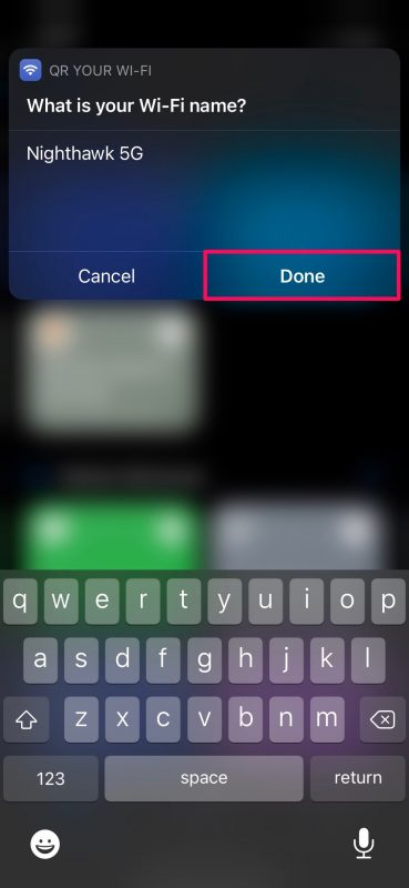 How to Convert Wi-Fi Password Into QR Code on iPhone