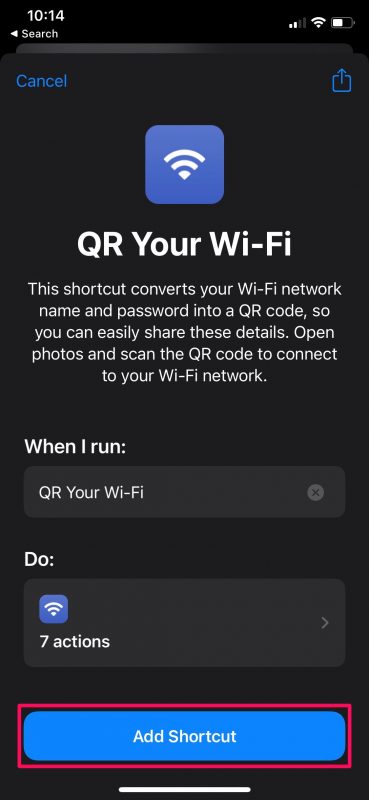 How to Convert Wi-Fi Password Into QR Code on iPhone