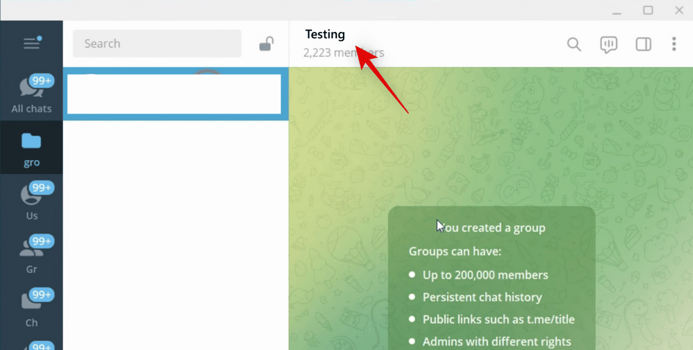 how to create group topics in telegram 14 كيفية إنشاء موضوع في دردشة جماعية على Telegram