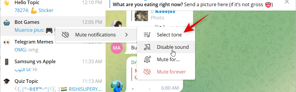 how to create group topics in telegram 5 كيفية إنشاء موضوع في دردشة جماعية على Telegram