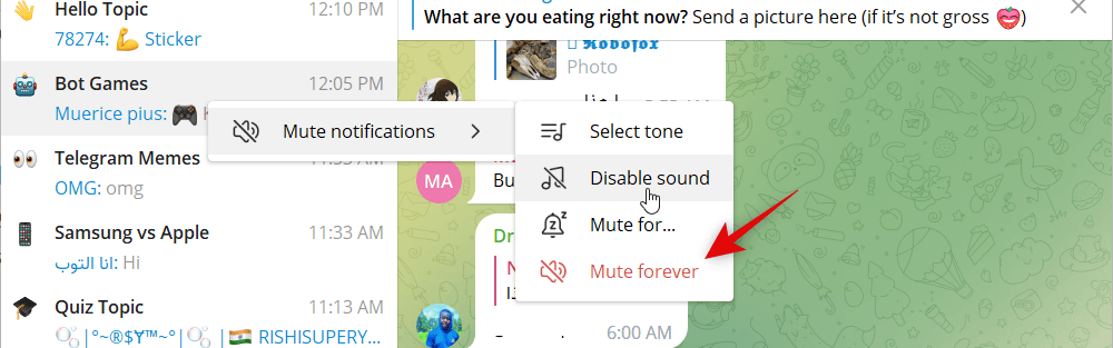 how to create group topics in telegram 8 كيفية إنشاء موضوع في دردشة جماعية على Telegram