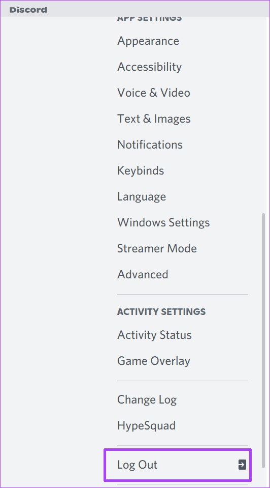 how to log out of discord for desktop and mobile step 4 طريقة تسجيل الخروج من ديسكورد على الكمبيوتر والجوال
