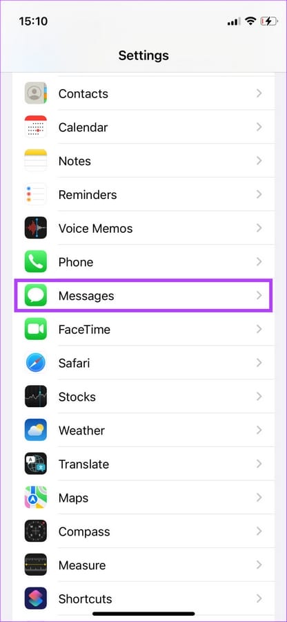 Comment résoudre l’erreur “compte icloud et imessage different” 1 iMessage settings