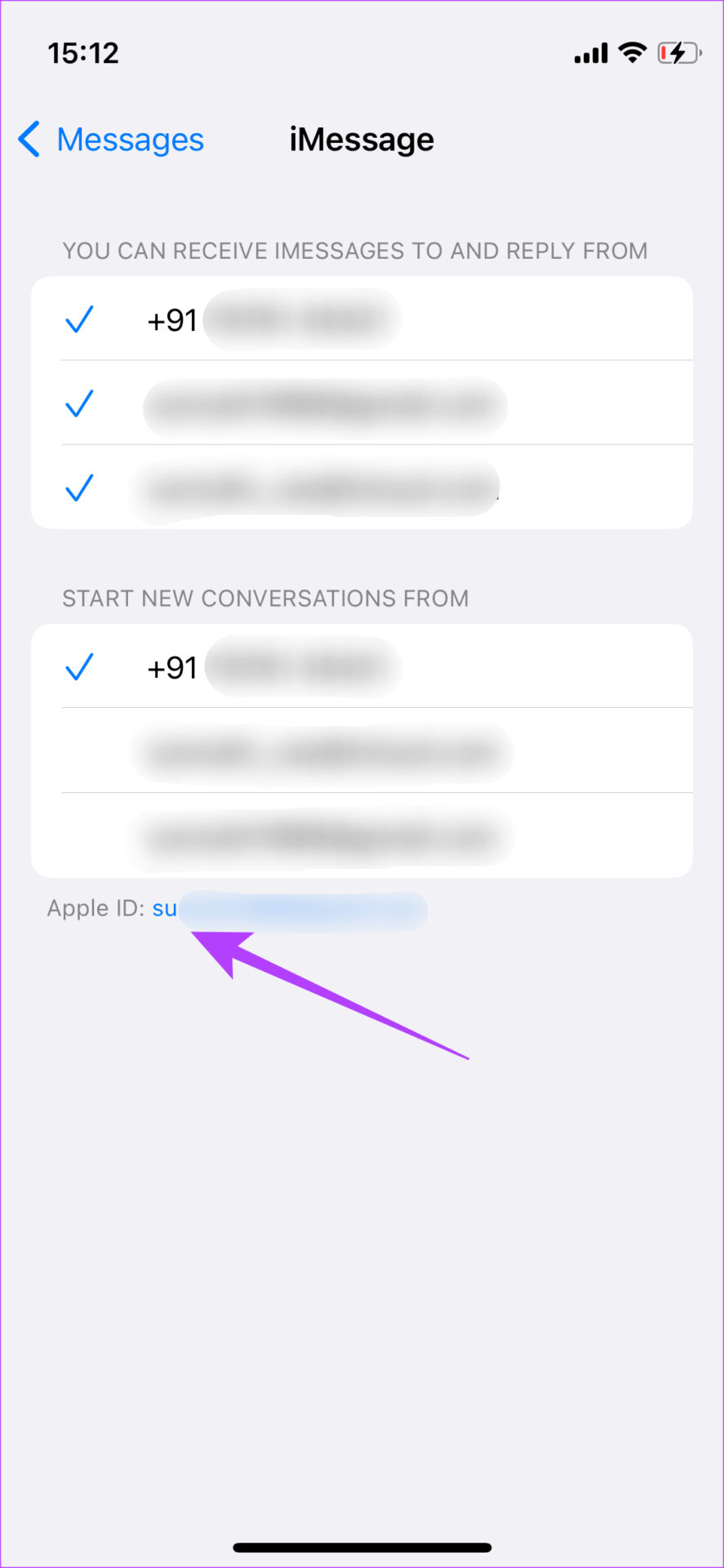 Comment résoudre l’erreur “compte icloud et imessage different” 4 account logged into iMessage