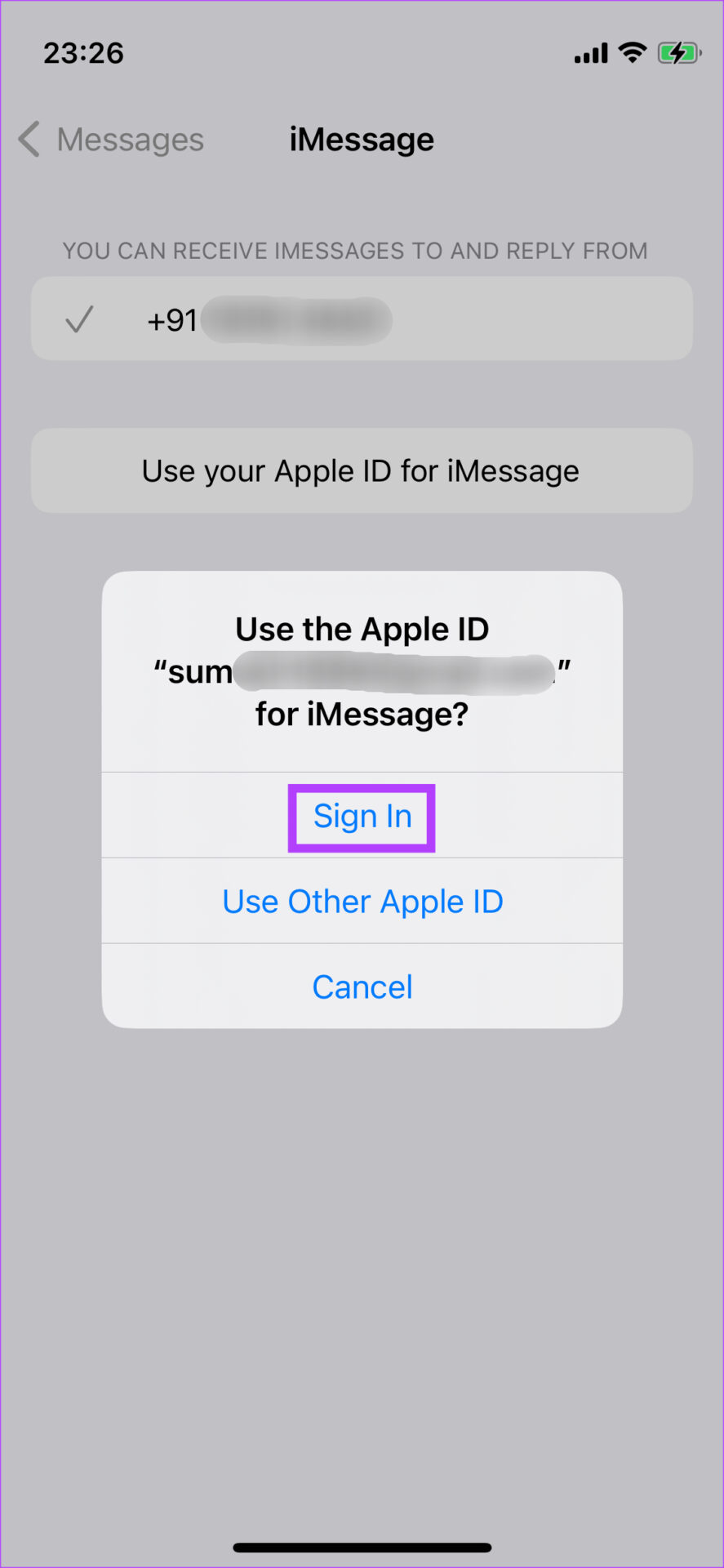 Comment résoudre l’erreur “compte icloud et imessage different” 12 Sign in to Apple ID