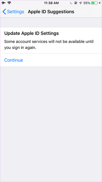 تم تسجيل خروج Imessage خطأ 7