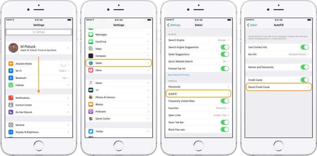طريقة الوصول وإدارة كلمات السر المحفوظة في iCloud Keychain