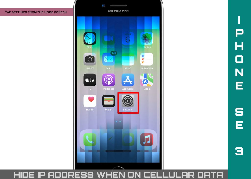 limit ip address tracking iPhone SE 3 cellular data SETTINGS 1024x731 1 iPhone Hücresel Veri Kullanırken IP Adresi Nasıl Gizlenir