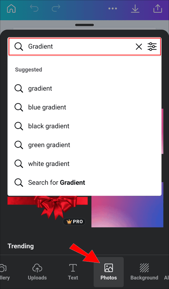 1 14 كيفية عمل خلفية متدرجة الألوان في Canva