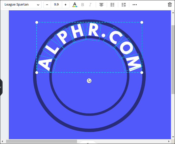 13 1 كيفية عمل النص المنحني في Canva
