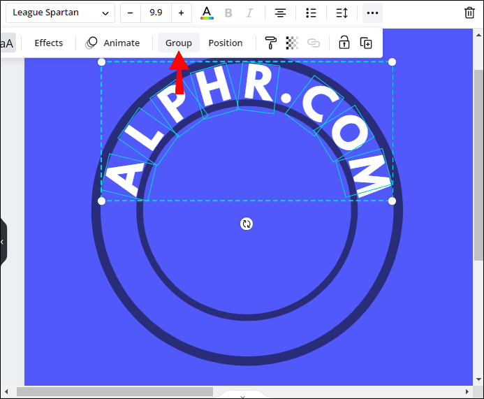 15 1 كيفية عمل النص المنحني في Canva