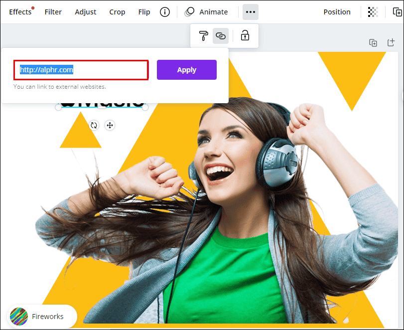 كيفية إضافة رابط في Canva 37 3 13 كيفية إضافة رابط في Canva