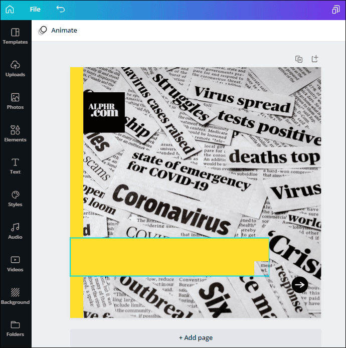 كيفية إضافة مربع نص في Canva 7 3 24 كيفية إضافة مربع نص في Canva