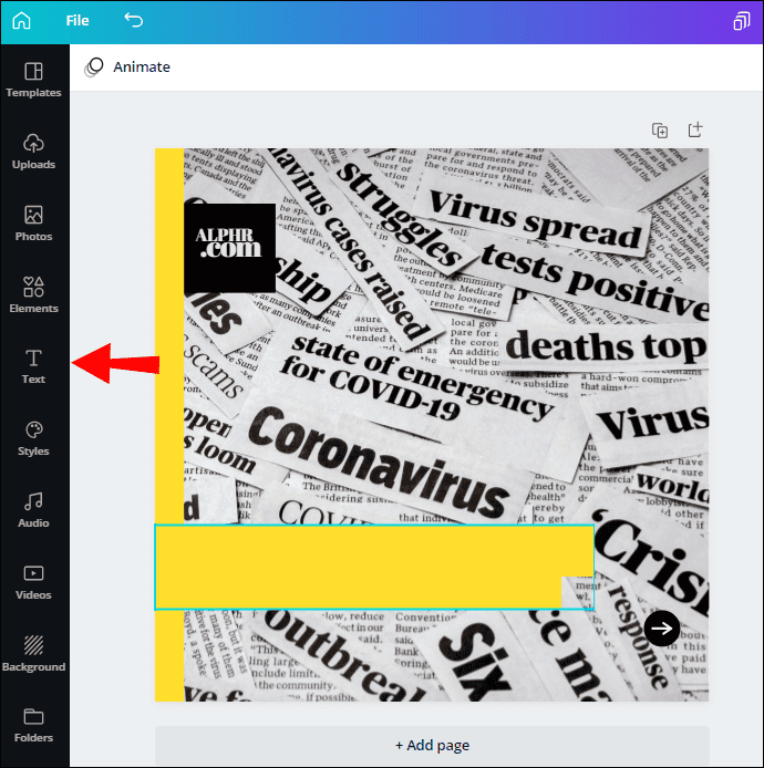 كيفية إضافة مربع نص في Canva 8 3 25 كيفية إضافة مربع نص في Canva