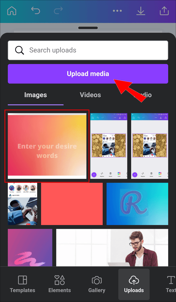 3 4 كيفية عمل خلفية متدرجة الألوان في Canva