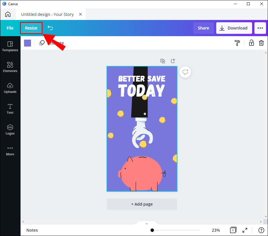 كيفية التغيير إلى الوضع الأفقي في Canva 3 3 61 كيفية التغيير إلى الوضع الأفقي في Canva