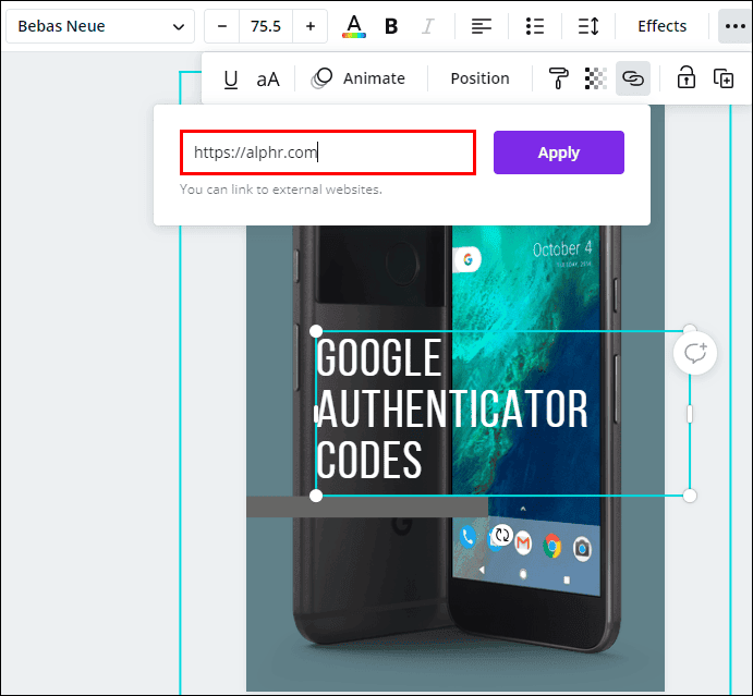 كيفية إضافة رابط في Canva 9 4 11 كيفية إضافة رابط في Canva