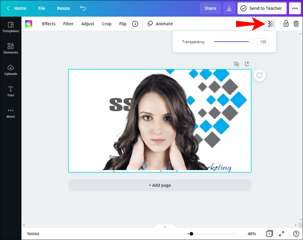 كيفية جعل الخلفية شفافة في Canva 7 4 50 كيفية جعل الخلفية شفافة في Canva