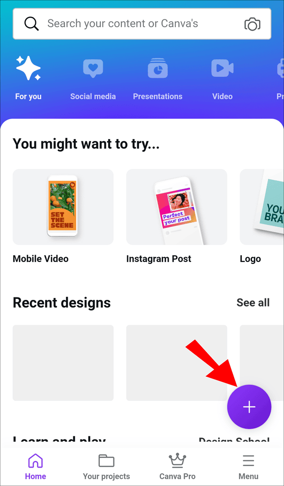 4 7 كيفية عمل خلفية متدرجة الألوان في Canva