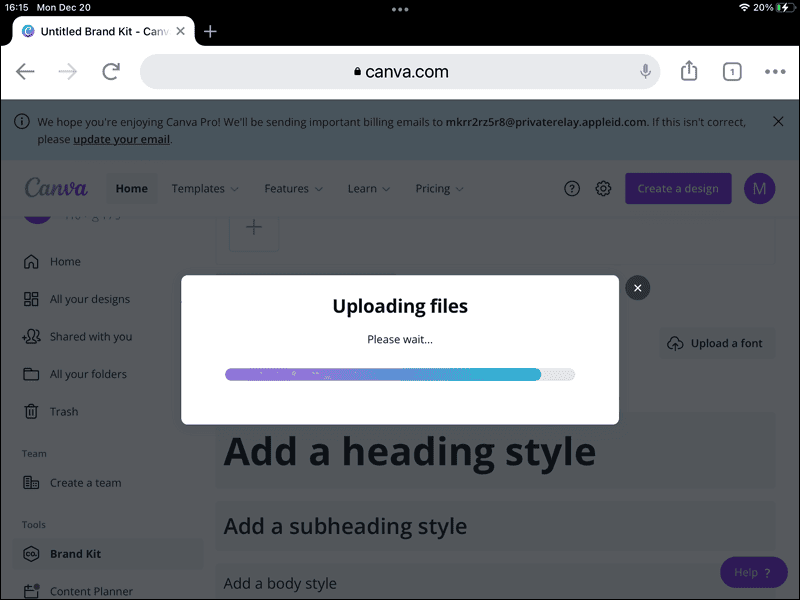 5 27 كيفية تحميل خط إلى Canva