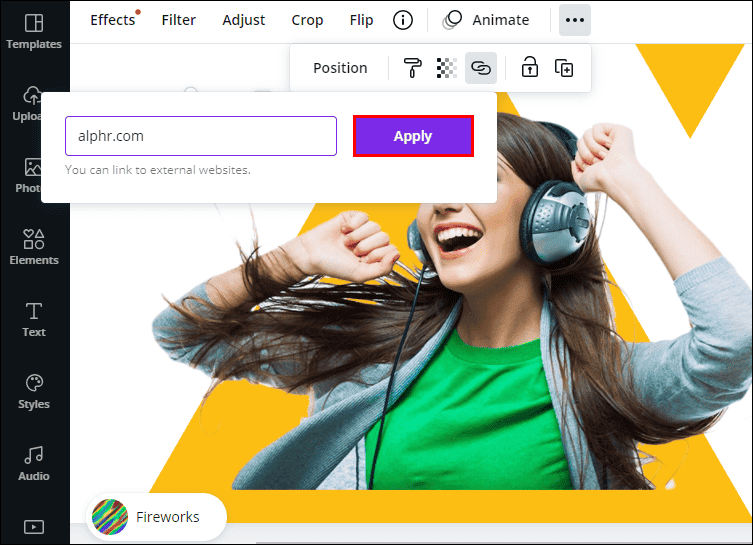 كيفية إضافة رابط في Canva 5 5 5 كيفية إضافة رابط في Canva