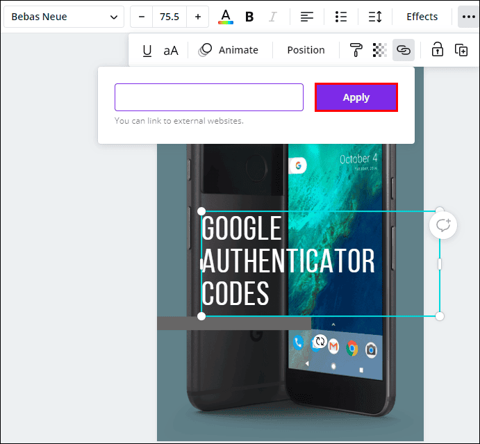 كيفية إضافة رابط في Canva 43 5 7 كيفية إضافة رابط في Canva