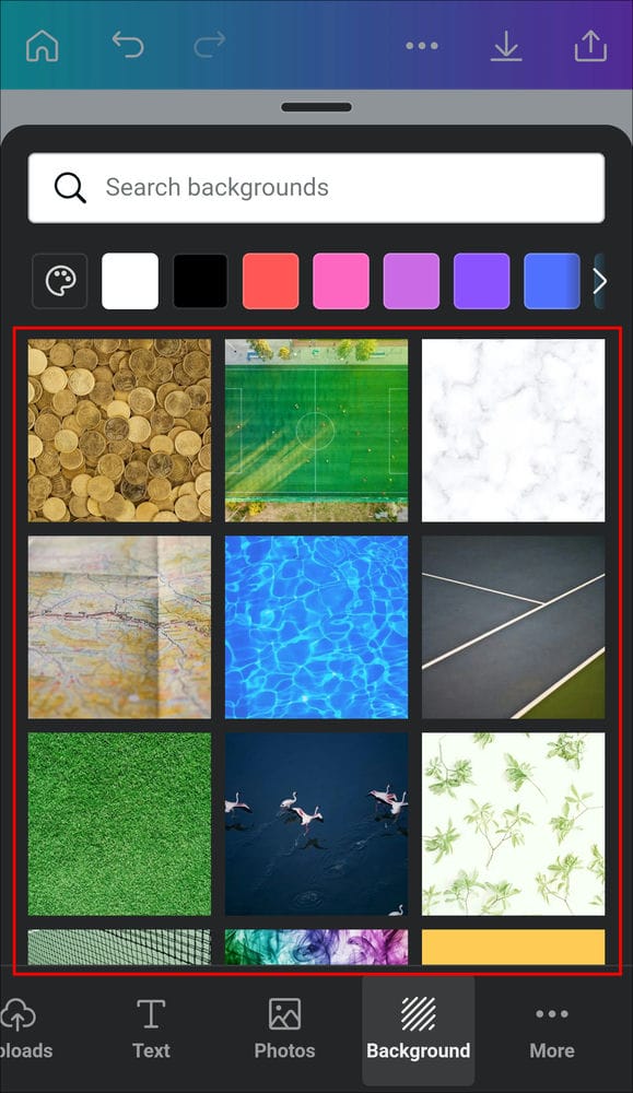 5 كيفية عمل خلفية متدرجة الألوان في Canva