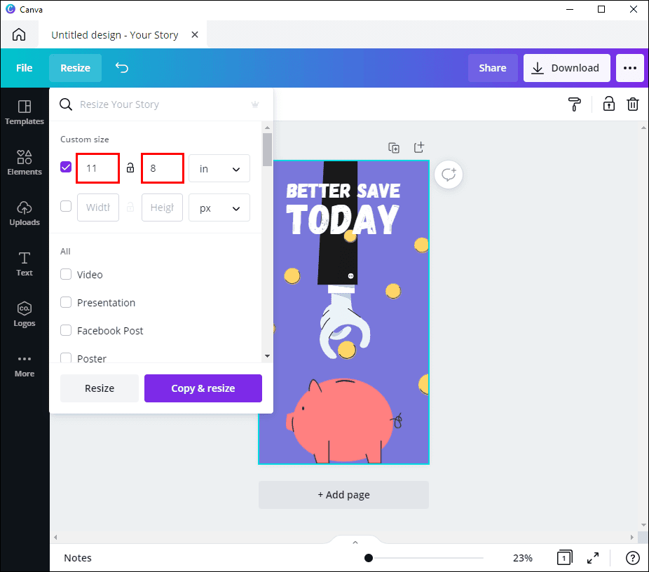 كيفية التغيير إلى الوضع الأفقي في Canva 6 6 44 كيفية التغيير إلى الوضع الأفقي في Canva