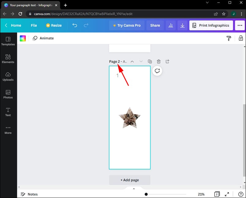 How to Add Page Numbers in Canva on a PC 7 كيفية إضافة أرقام الصفحات في Canva