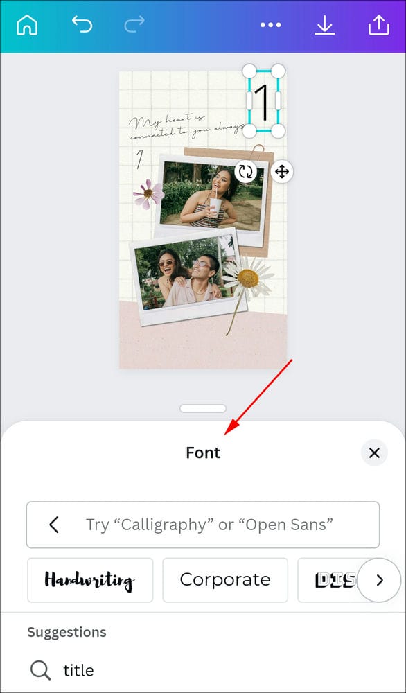 How to Add Page Numbers in Canva on an Android 7 كيفية إضافة أرقام الصفحات في Canva