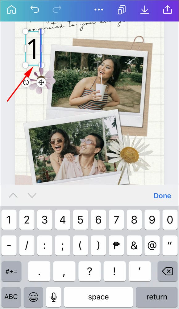 How to Add Page Numbers in Canva on an iPhone 6 كيفية إضافة أرقام الصفحات في Canva