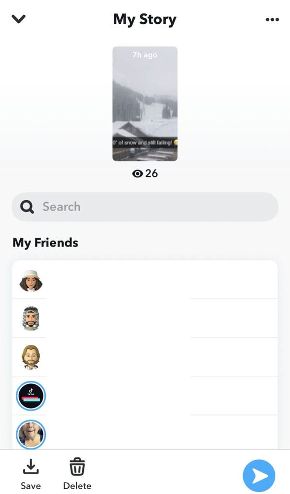 IMG 18211 تفعيل إشعارات سناب شات عند مشاهدة شخص ما ستوري